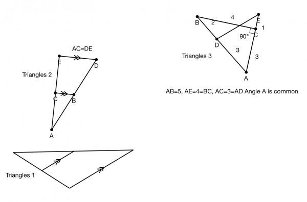 If Possible Draw An Example Of 2 Noncongruent Triangles That Satisfy The Following Conditions If Not Possible Then Explain Why Math Homework Answers